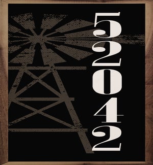 Personalized Windmill Zip Black